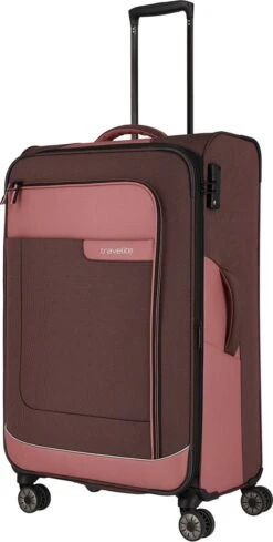 Travelite Zachte Koffer / Trolley / Reiskoffer - Viia - 77 Cm (XL) - Roze 24 Travelite Zachte Koffer / Trolley / Reiskoffer - Viia - 77 Cm (XL) - Roze -Koffer Winkel 606x1200 10