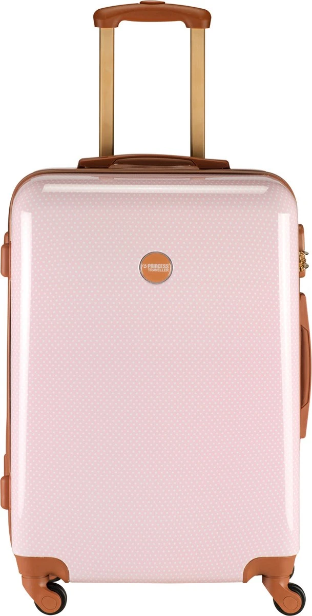 Princess Traveller Trendy Dots - Reiskoffer - Roze - M - 66cm 3 Princess Traveller Trendy Dots - Reiskoffer - Roze - M - 66cm