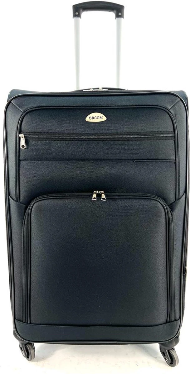 AATravel Medium Reiskoffer - Trolley - Met Expander - Voorvakken - 65 Cm - 80 Liter - Zwart 3 AATravel Medium Reiskoffer - Trolley - Met Expander - Voorvakken - 65 Cm - 80 Liter - Zwart