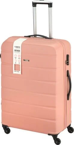 Princess Traveller Grenada - Reiskoffer - Dirty Pink - L - 76cm -Koffer Winkel 611x1200 11
