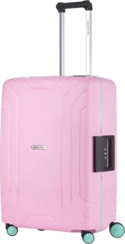 CarryOn Steward TSA Reiskoffer - 65cm Trolley Met Kliksloten - Dubbele Wielen - Roze -Koffer Winkel 614x1200 5