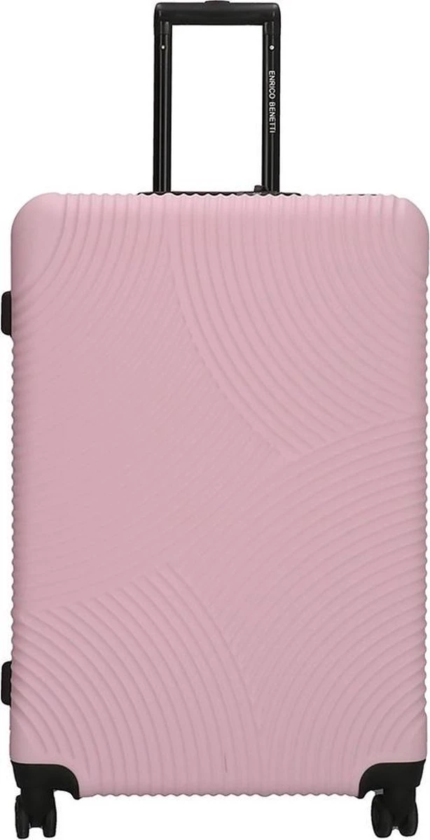 Enrico Benetti Koffer / Trolley / Reiskoffer - 75 X 46 X 25 Cm - 93 Liter - ABS - Maat L - Louisville - Roze 3 Enrico Benetti Koffer / Trolley / Reiskoffer - 75 X 46 X 25 Cm - 93 Liter - ABS - Maat L - Louisville - Roze