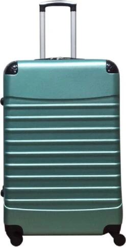 Castillo Quadrant 2 Delige ABS Kofferset (XL + S) - Lichtgroen -Koffer Winkel 615x1200 16