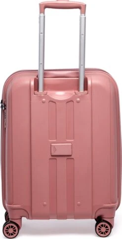 ©TROLLEYZ - Paris No.5 - Trolley - 55cm Met TSA Slot - Dubbele Wielen - 360° Spinners - 100% Polypropyleen - Handbagage Koffer In Rose Blush -Koffer Winkel 616x1200 16
