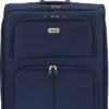 SB Travelbags Bagage Stoffen Koffer 75cm 4 Wielen Trolley - Blauw -Koffer Winkel 617x1200 4