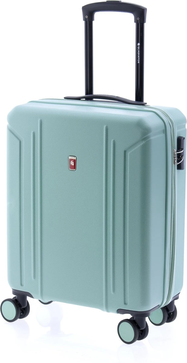 Gladiator Tropical Handbagage Koffer Expandable - 55 Cm - 36/40 Liter - Mintgroen 3 Gladiator Tropical Handbagage Koffer Expandable - 55 Cm - 36/40 Liter - Mintgroen