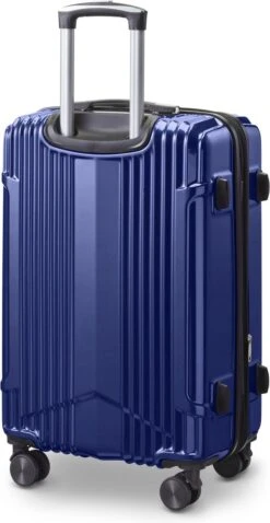 Tesla PC - Reiskoffer - 65 Cm - 4 Wielen - Blauw -Koffer Winkel 620x1200 12