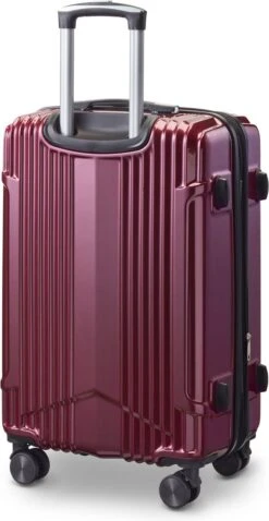 Tesla PC - Reiskoffer - 65 Cm - 4 Wielen - Rood 10 Tesla PC - Reiskoffer - 65 Cm - 4 Wielen - Rood -Koffer Winkel 620x1200 13