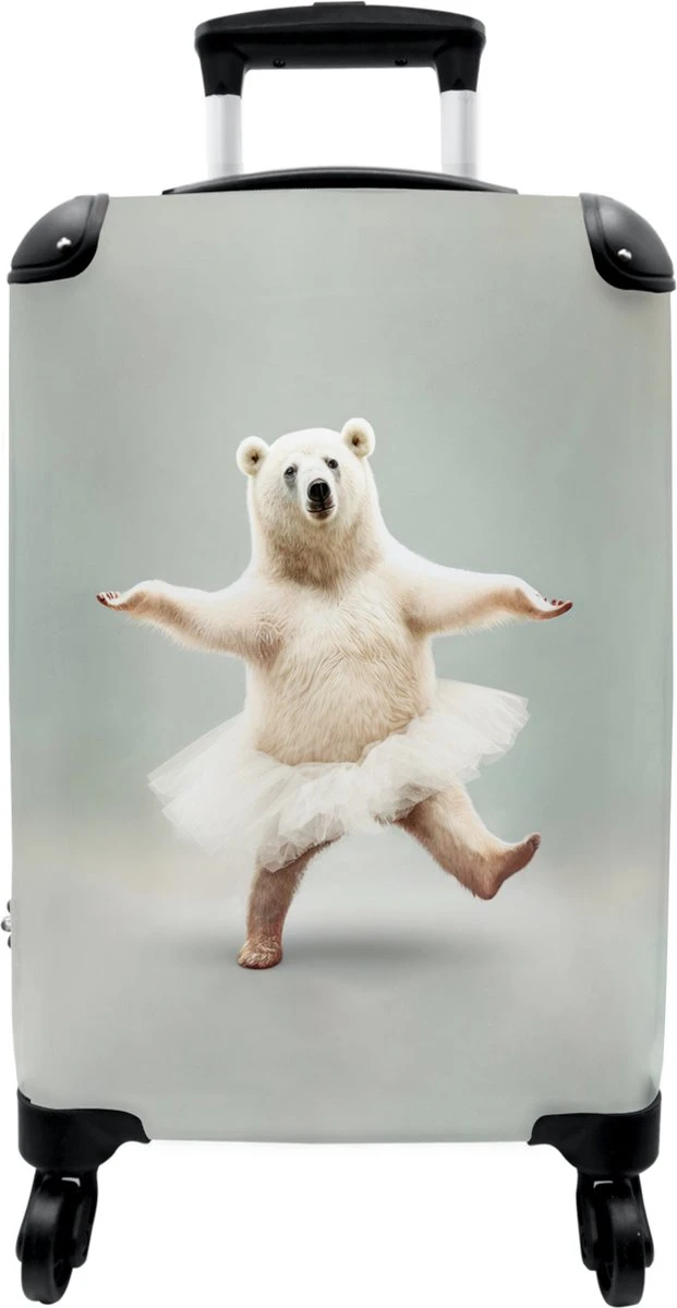 NoBoringSuitcases.com® Koffer - IJsbeer - Rok - Wit - Portret - Dieren - Trolley Op Wieltjes - Reiskoffer - Past Binnen 55x40x20 Cm En 55x35x25 Cm - Fotokoffer 12 NoBoringSuitcases.com® Koffer - IJsbeer - Rok - Wit - Portret - Dieren - Trolley Op Wieltjes - Reiskoffer - Past Binnen 55x40x20 Cm En 55x35x25 Cm - Fotokoffer - Afbeelding 10