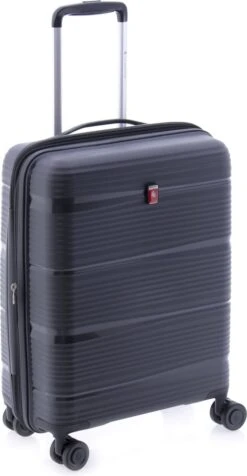 Gladiator Bionic S Handbagage Koffer Expandable - 55 Cm - TSA Slot - Zwart -Koffer Winkel 623x1200 2