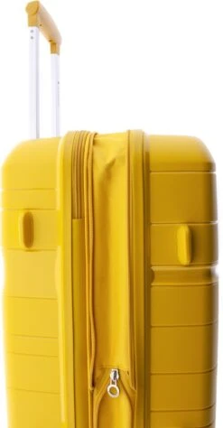 Gladiator Boxing Middelgrote Koffer Expandable 67 Cm 70/80 Liter TSA Slot - Kurkumageel -Koffer Winkel 625x1200 13