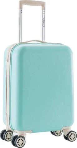 Decent Star Maxx Handbagage Koffer - 55 Cm - TSA Slot - Pastel Groen -Koffer Winkel 625x1200