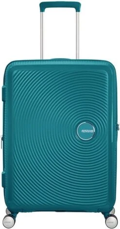 American Tourister Soundbox Spinner Spinner Reiskoffer (Medium) - 81 Liter - Jade Green -Koffer Winkel 628x1200 4