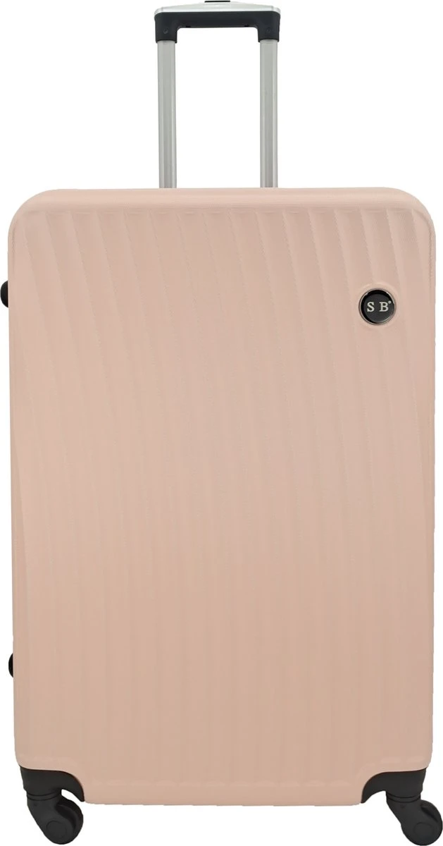 SB Travelbags Bagage Koffer 75cm 4 Wielen Trolley - Licht Roze 3 SB Travelbags Bagage Koffer 75cm 4 Wielen Trolley - Licht Roze
