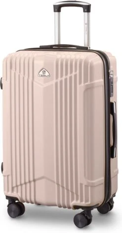 Tesla PC - Reiskoffer - 65 Cm - 4 Wielen - Roze