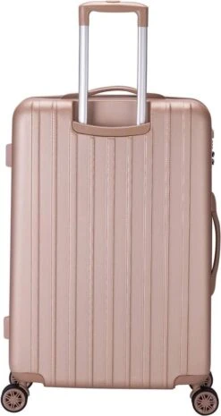 Decent Tranporto-One Reiskoffer 66 Cm - Zalmroze -Koffer Winkel 637x1200 8