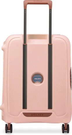 Delsey Moncey 4 Wheel Slim Cabin Trolley 55 Pink -Koffer Winkel 639x1200 1