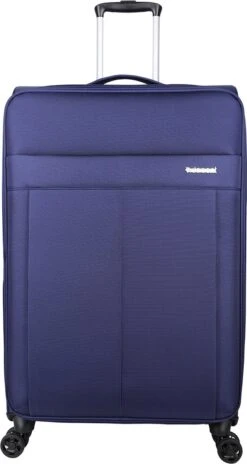 Decent D-Upright Large Koffer - 76 Cm Expandable - TSA Slot - Donkerblauw -Koffer Winkel 639x1200 4