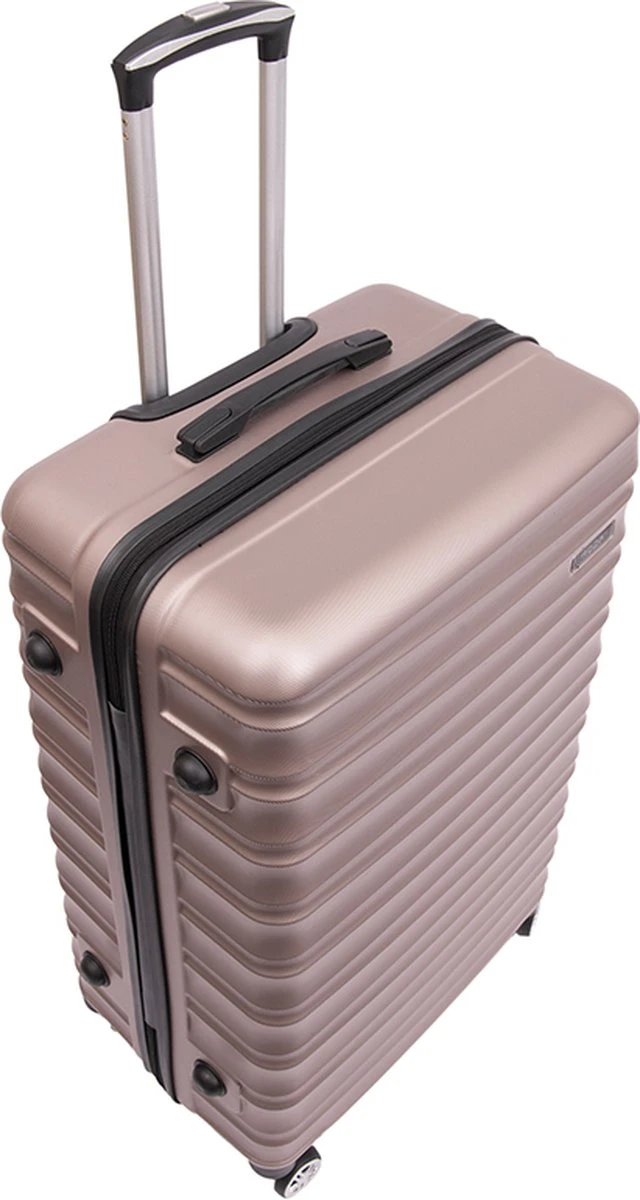 Tobeyz - Kofferset - 3-delig Lichtbruin Handbagage - Verrijdbaar Op 4 Wielen - Stevig ABS - Lichtgewicht, Trolley 6 Tobeyz - Kofferset - 3-delig Lichtbruin Handbagage - Verrijdbaar Op 4 Wielen - Stevig ABS - Lichtgewicht, Trolley - Afbeelding 4