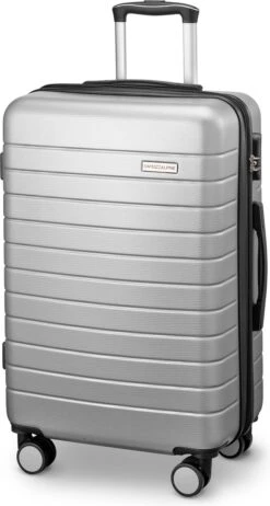 Swiss Alpine 2.0 - Reiskoffer - 67 Cm - 4 Wielen - Zilver