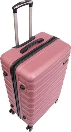 Tobeyz - Kofferset - 3-delig Roze Handbagage - Verrijdbaar Op 4 Wielen - Stevig ABS - Lichtgewicht, Trolley -Koffer Winkel 648x1200 11