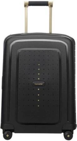 Samsonite Reiskoffer - S'Cure Dlx Spinner 55/20 (Handbagage) Black/Gold Deluscious 26 Samsonite Reiskoffer - S'Cure Dlx Spinner 55/20 (Handbagage) Black/Gold Deluscious -Koffer Winkel 655x1200 2