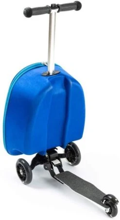 Jongens Koffer Hand Bagage Koffer En Step In 1 - Blauw - 21 Liter - 40x20x25 Cm Incl. Nekkussen Vliegtuig -Koffer Winkel 657x1200 1