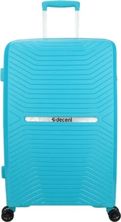 Decent CROSS-ONE PP Trolley 76 Cm - 94 Liter - TSA Slot - Lightblue -Koffer Winkel 657x1200 10