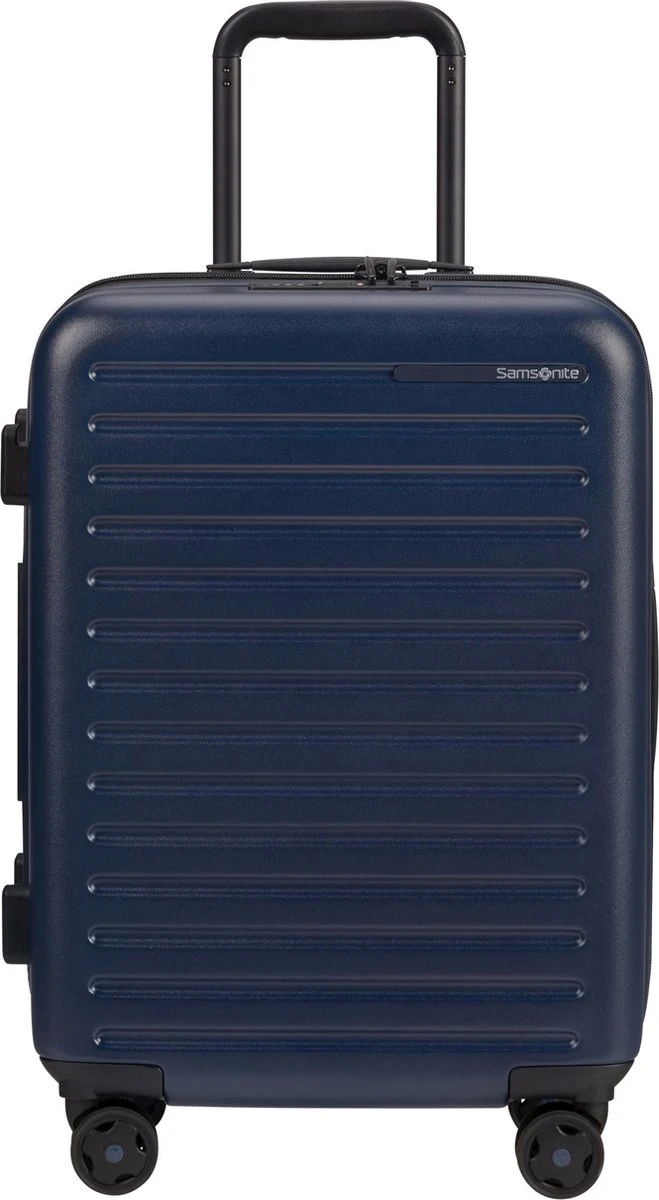 Samsonite Reiskoffer - Stackd Spinner 55/20 Exp (Handbagage) Navy 3 Samsonite Reiskoffer - Stackd Spinner 55/20 Exp (Handbagage) Navy