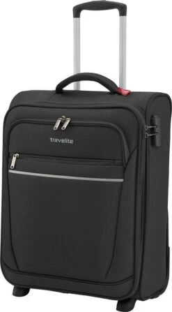 Travelite Cabin 2 Wheel Trolley Black -Koffer Winkel 663x1200 3