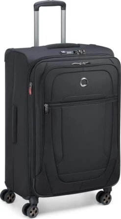 Delsey Helium DLX Reiskoffer - 71 Cm - Zwart -Koffer Winkel 664x1200 6