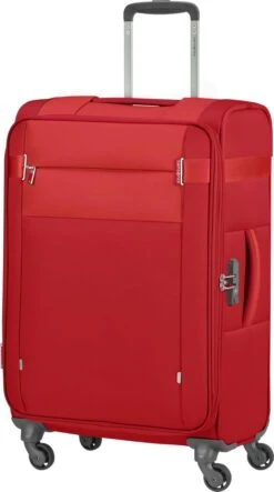 Samsonite Reiskoffer - Citybeat Spinner 66/24 Uitbreidbaar (Medium) Red
