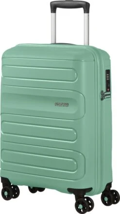American Tourister Reiskoffer - Sunside Spinner 55/20 (Handbagage) Mineral Green -Koffer Winkel 673x1200 4