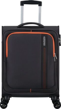 American Tourister Reiskoffer - Sea Seeker Spinner 55cm (Handbagage)- Charcoal Grey -Koffer Winkel 675x1200