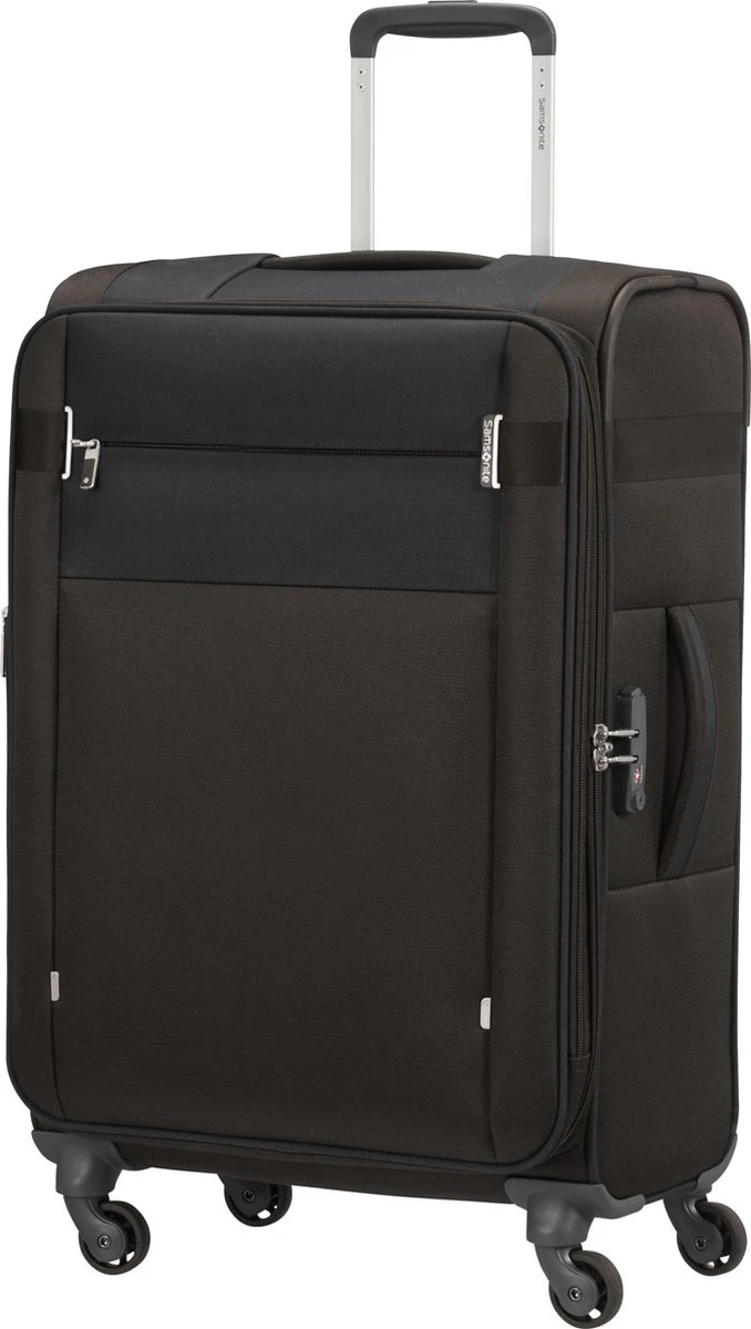Samsonite Reiskoffer - Citybeat Spinner 66/24 Uitbreidbaar (Medium) Black 4 Samsonite Reiskoffer - Citybeat Spinner 66/24 Uitbreidbaar (Medium) Black - Afbeelding 2