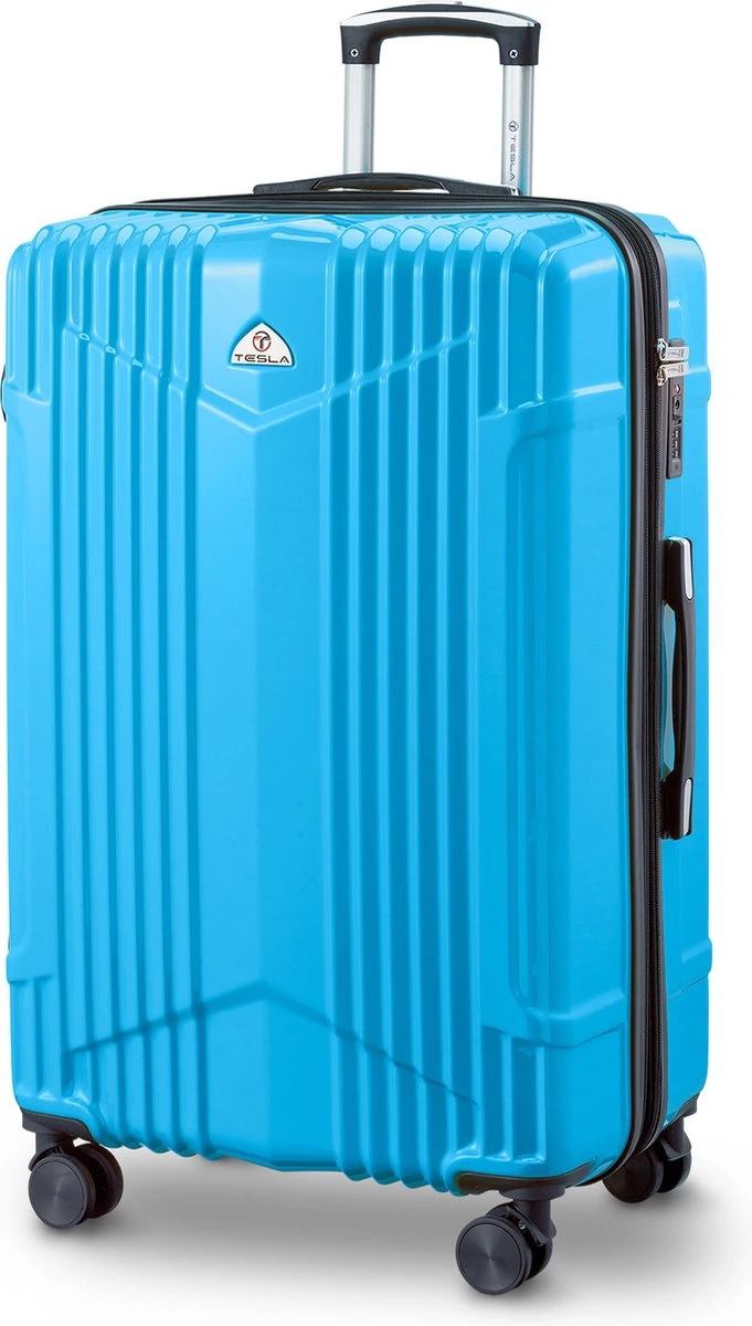 Tesla PC - Reiskoffer - 75 Cm - 4 Wielen - Licht Blauw 3 Tesla PC - Reiskoffer - 75 Cm - 4 Wielen - Licht Blauw