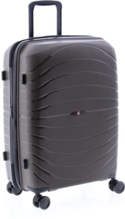 Gladiator Kick-Off Middelgrote Koffer Expandable - 67 Cm - 72/90 Liter - Eco Friendly Recyclebaar PP - Khaki Groen -Koffer Winkel 684x1200 12