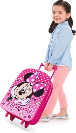 Disney MINNIE MOUSE Polka Dots Trolley Koffertje Vakantie Logeren Tripjes Roze -Koffer Winkel 687x1200 5