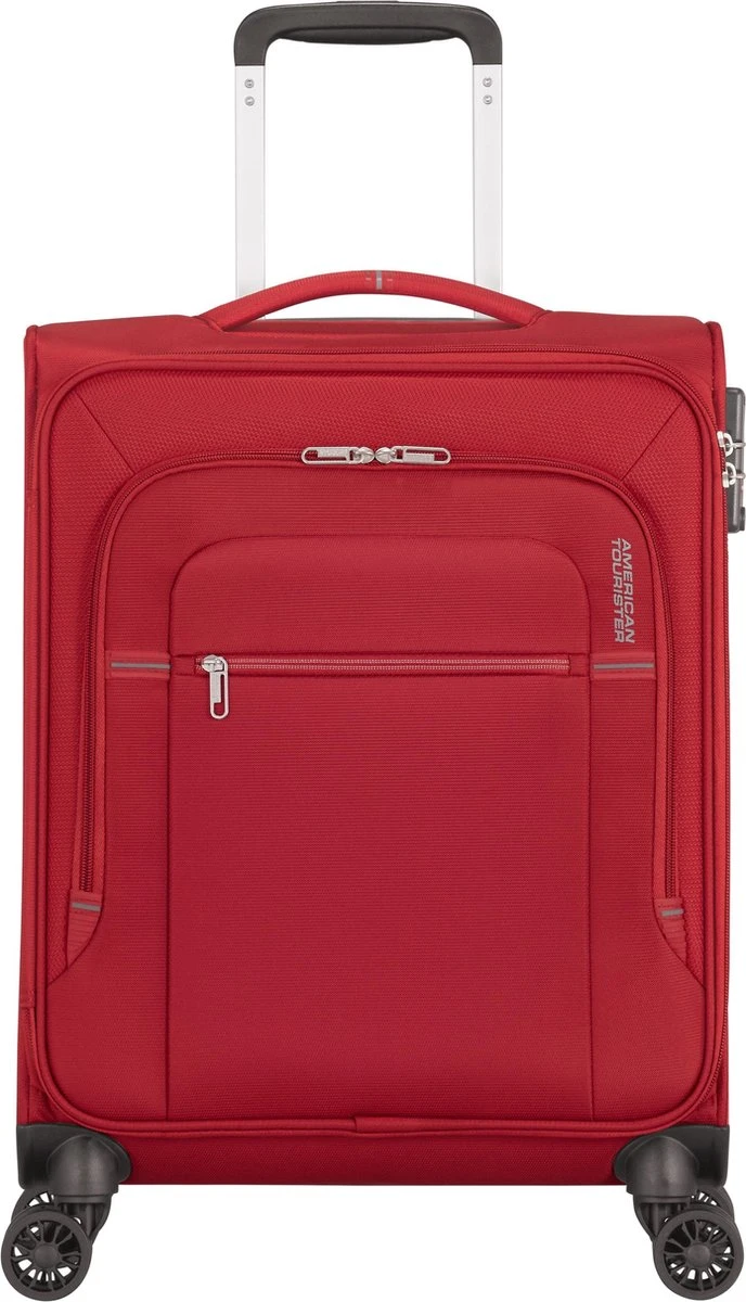 American Tourister Reiskoffer - Crosstrack Spinner 55/20 Tsa (Handbagage) Red/Grey 4 American Tourister Reiskoffer - Crosstrack Spinner 55/20 Tsa (Handbagage) Red/Grey - Afbeelding 2