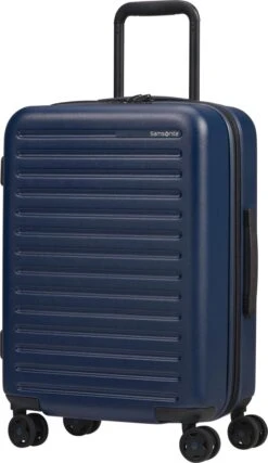 Samsonite Reiskoffer - Stackd Spinner 55/20 Exp (Handbagage) Navy 14 Samsonite Reiskoffer - Stackd Spinner 55/20 Exp (Handbagage) Navy -Koffer Winkel 694x1200 5