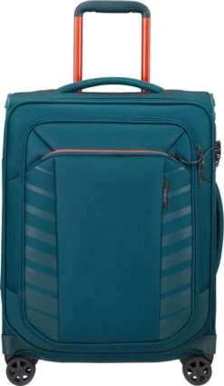Samsonite Reiskoffer Met Laptopvak - Respark Spinner 55/20 Strict (Handbagage) Grey Print -Koffer Winkel 698x1200