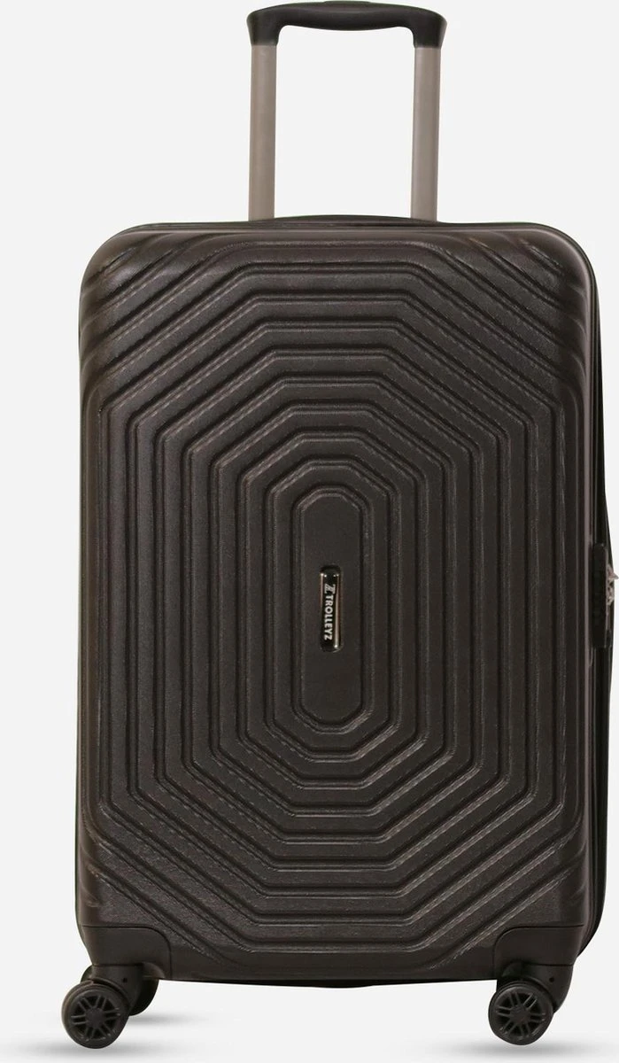 ©TROLLEYZ - Florence No.7 - Trolley - 55cm Met TSA Slot - Dubbele Wielen - 360° Spinners - 100% ABS - Handbagage Koffer In Night Black 11 ©TROLLEYZ - Florence No.7 - Trolley - 55cm Met TSA Slot - Dubbele Wielen - 360° Spinners - 100% ABS - Handbagage Koffer In Night Black - Afbeelding 9