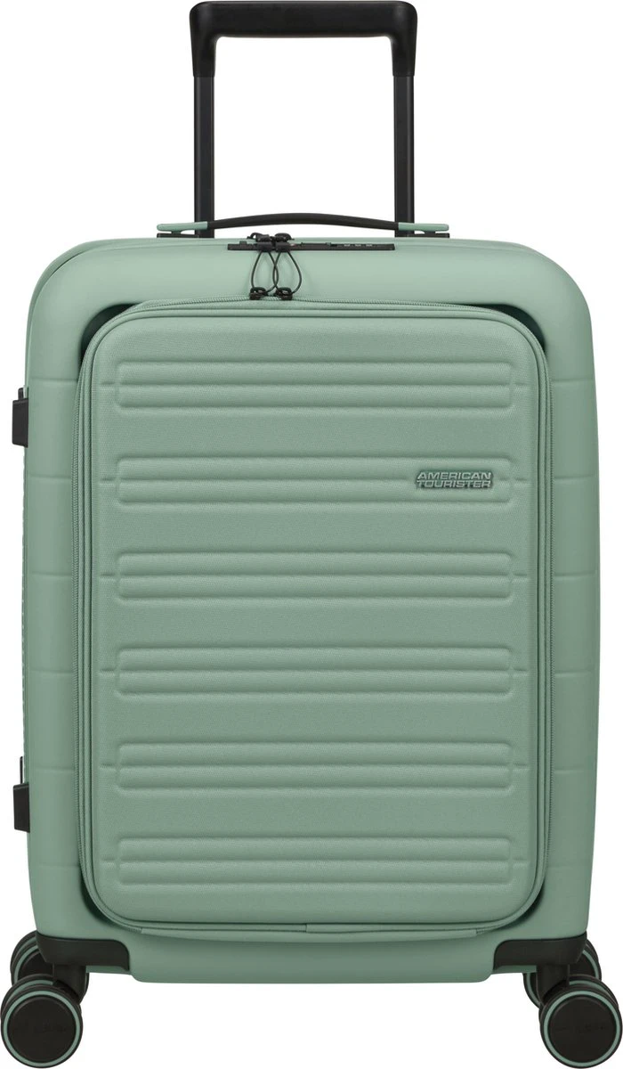 American Tourister Reiskoffer Met Laptopvak - Novastream Spinner 55/20 Tsa (Handbagage) Nomad Green 7 American Tourister Reiskoffer Met Laptopvak - Novastream Spinner 55/20 Tsa (Handbagage) Nomad Green - Afbeelding 5