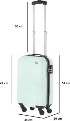 TravelZ Horizon Handbagagekoffer - 54cm Handbagage Trolley Met Gevoerde Binnenkant - Mint 16 TravelZ Horizon Handbagagekoffer - 54cm Handbagage Trolley Met Gevoerde Binnenkant - Mint -Koffer Winkel 703x1200 2
