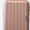 ©TROLLEYZ - Bali No.22 - Reiskoffer 69cm Met TSA Slot - Dubbele Wielen - 360° Spinners - 100% ABS - Reiskoffer In Cosmopolitan Pink