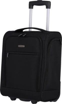 Travelite Handbagage Zachte Koffer / Trolley / Reiskoffer - Cabin - 43 Cm - Zwart -Koffer Winkel 716x1200 2