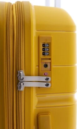 Gladiator Boxing Middelgrote Koffer Expandable 67 Cm 70/80 Liter TSA Slot - Kurkumageel -Koffer Winkel 716x1200 7