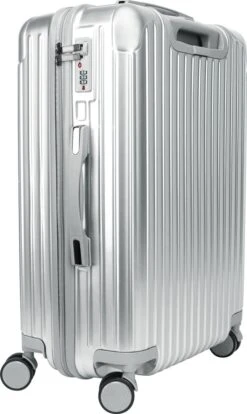 Royal Swiss - Reis Koffer - 76cm - Cijferslot- Lichtgewicht Koffer - 4 Wielen - Silver -Koffer Winkel 716x1200 8