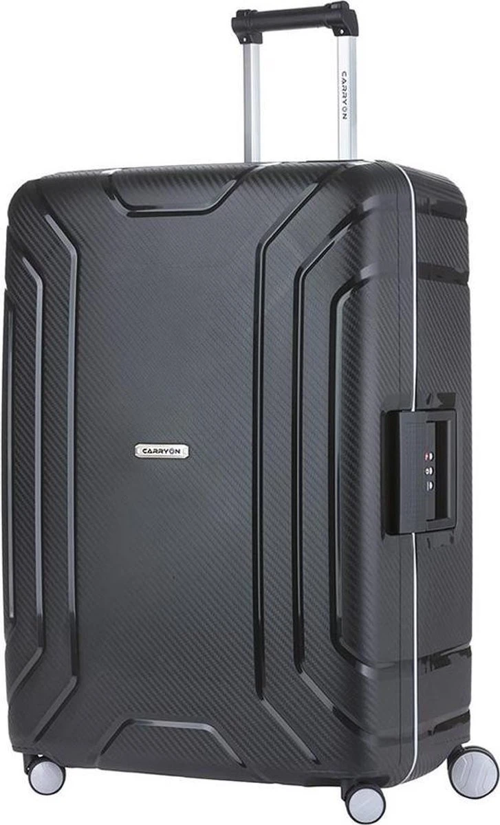 CarryOn Steward TSA Reiskoffer - 75cm Trolley Met Kliksloten - Dubbele Wielen - Zwart 16 CarryOn Steward TSA Reiskoffer - 75cm Trolley Met Kliksloten - Dubbele Wielen - Zwart - Afbeelding 14