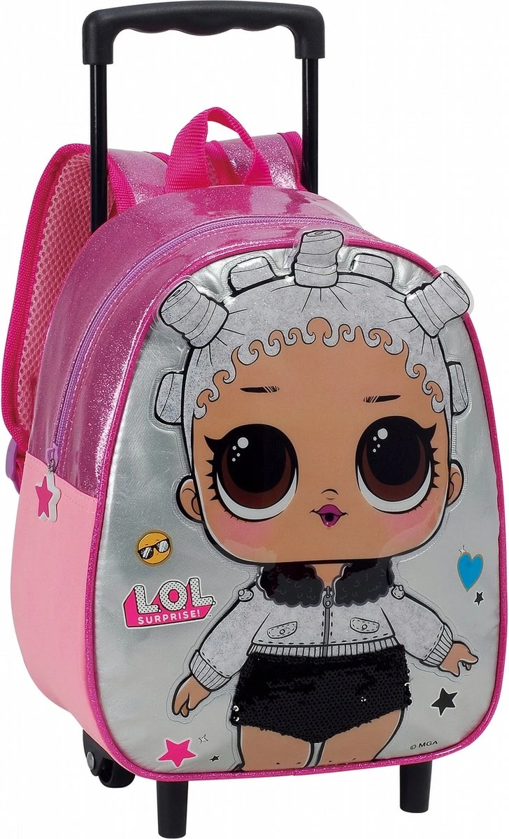 L.O.L. Surprise! LOL Surprise Meisjes Peuter Rugzak Trolley Fresh 30 X24x11 3 L.O.L. Surprise! LOL Surprise Meisjes Peuter Rugzak Trolley Fresh 30 X24x11